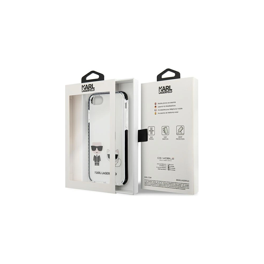 Hurtownia GSM - Case Karl Lagerfeld KLHCI8TPEKCW Apple iPhone SE 2022/SE 2020/8/7 Hardcase weiß/white Karl&Choupette - KLD897WHT - {ean13} - Hurt