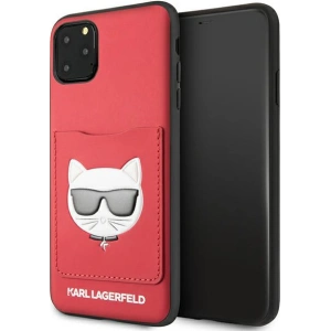 Hurtownia GSM - Case Karl Lagerfeld KLHCN65CSKCRE Apple iPhone 11 Pro Max Hardcase rot/red Choupette Kopf Kartenfach - KLD898RED - {ean13} - Hurt