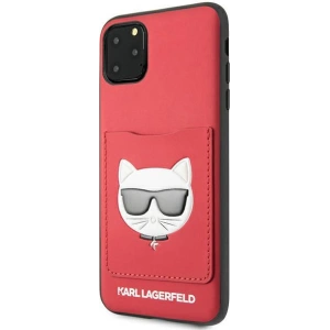 Hurtownia GSM - Case Karl Lagerfeld KLHCN65CSKCRE Apple iPhone 11 Pro Max Hardcase rot/red Choupette Kopf Kartenfach - KLD898RED - {ean13} - Hurt