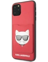 Wholesale Karl Lagerfeld KLHCN65CSKCRE Apple iPhone 11 Pro Max hardcase red Choupette Head Cardslot - KLD898RED - {ean13} - Hurt