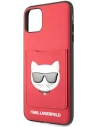 Wholesale Karl Lagerfeld KLHCN65CSKCRE Apple iPhone 11 Pro Max hardcase red Choupette Head Cardslot - KLD898RED - {ean13} - Hurt