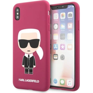 Hurtownia GSM - Etui Karl Lagerfeld KLHCPXSLFKFU Apple iPhone XS/X hardcase fuksja/fushia Silicone Ikonik - KLD900FHS - {ean13} - Hurt
