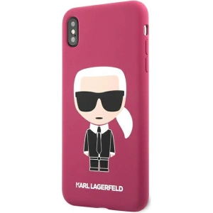 Hurtownia GSM - Etui Karl Lagerfeld KLHCPXSLFKFU Apple iPhone XS/X hardcase fuchsie/fuchsia silikon Ikonik - KLD900FHS - {ean13} - Hurt