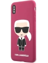 Hurtownia GSM - Etui Karl Lagerfeld KLHCPXSLFKFU Apple iPhone XS/X hardcase fuksja/fushia Silicone Ikonik - KLD900FHS - {ean13} - Hurt