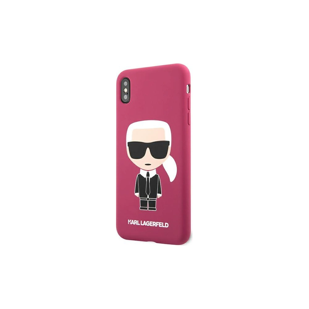 Hurtownia GSM - Etui Karl Lagerfeld KLHCPXSLFKFU Apple iPhone XS/X hardcase fuchsie/fuchsia silikon Ikonik - KLD900FHS - {ean13} - Hurt