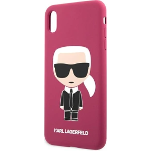 Hurtownia GSM - Etui Karl Lagerfeld KLHCPXSLFKFU Apple iPhone XS/X hardcase fuksja/fushia Silicone Ikonik - KLD900FHS - {ean13} - Hurt