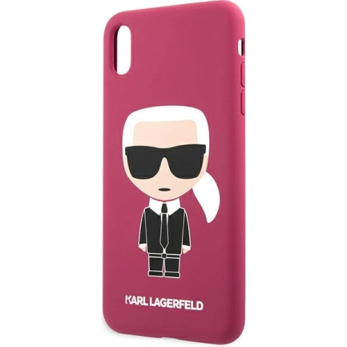 Etui Karl Lagerfeld KLHCPXSLFKFU Apple iPhone XS/X hardcase fuksja/fushia Silicone Ikonik