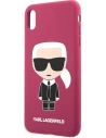 Hurtownia GSM - Etui Karl Lagerfeld KLHCPXSLFKFU Apple iPhone XS/X hardcase fuksja/fushia Silicone Ikonik - KLD900FHS - {ean13} - Hurt
