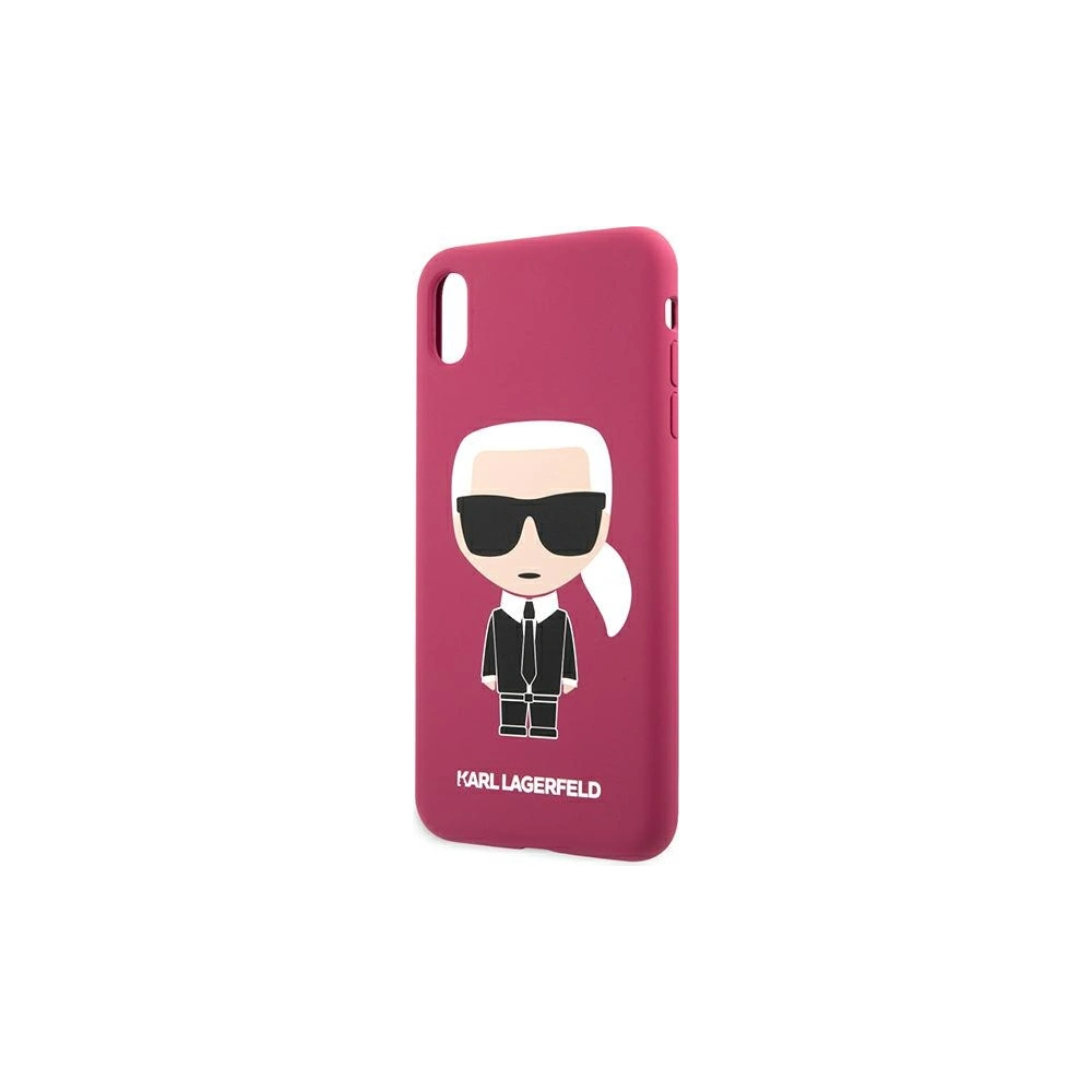 Hurtownia GSM - Etui Karl Lagerfeld KLHCPXSLFKFU Apple iPhone XS/X hardcase fuchsie/fuchsia silikon Ikonik - KLD900FHS - {ean13} - Hurt