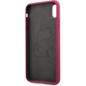 Hurtownia GSM - Etui Karl Lagerfeld KLHCPXSLFKFU Apple iPhone XS/X hardcase fuksja/fushia Silicone Ikonik - KLD900FHS - {ean13} - Hurt