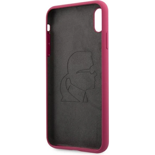 Etui Karl Lagerfeld KLHCPXSLFKFU Apple iPhone XS/X hardcase fuksja/fushia Silicone Ikonik