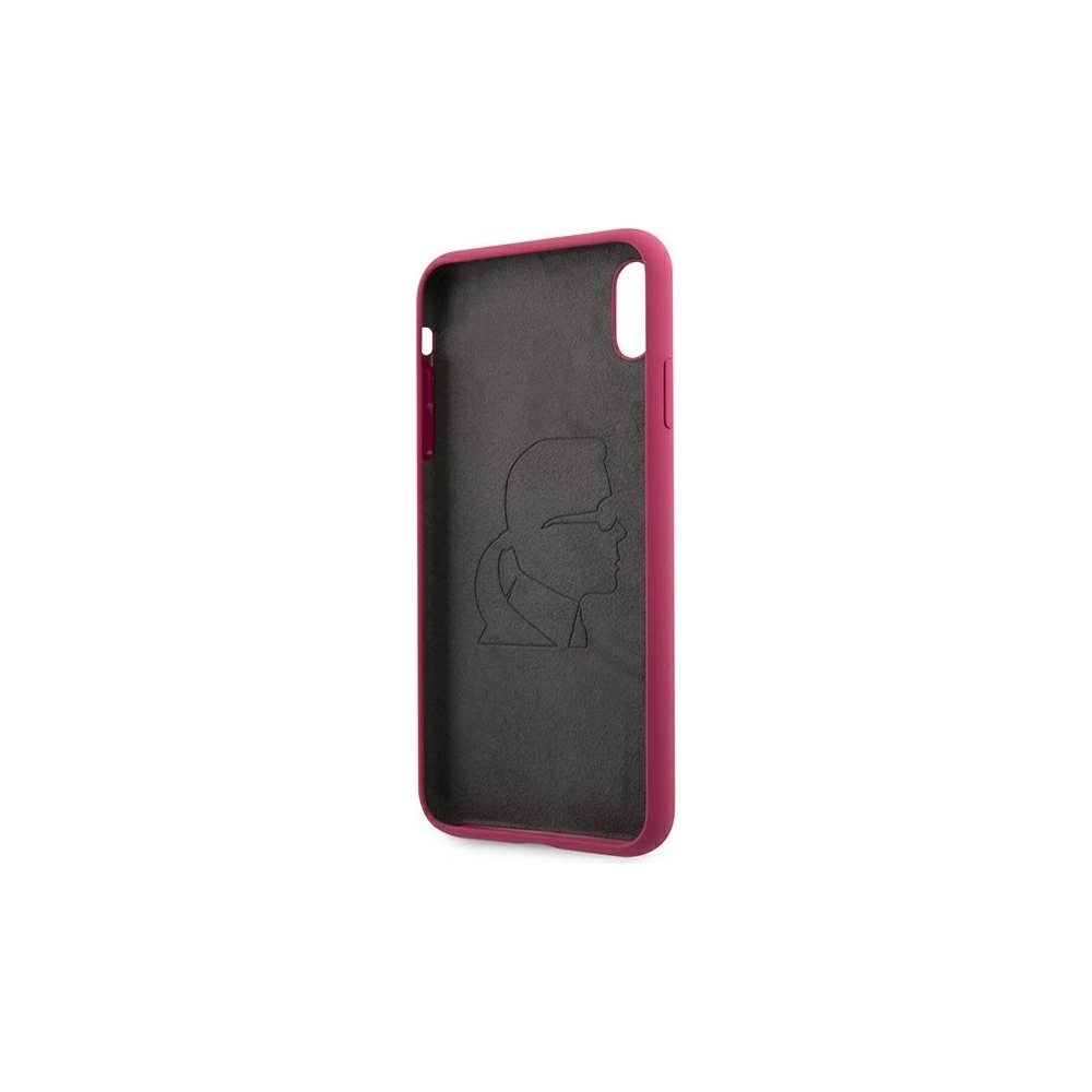 Hurtownia GSM - Etui Karl Lagerfeld KLHCPXSLFKFU Apple iPhone XS/X hardcase fuchsie/fuchsia silikon Ikonik - KLD900FHS - {ean13} - Hurt