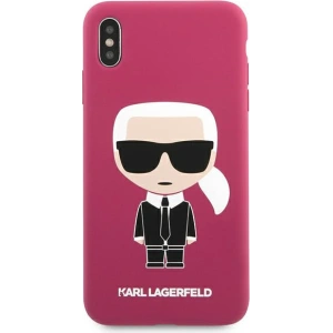 Hurtownia GSM - Etui Karl Lagerfeld KLHCPXSLFKFU Apple iPhone XS/X hardcase fuksja/fushia Silicone Ikonik - KLD900FHS - {ean13} - Hurt