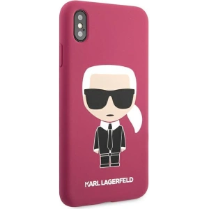 Hurtownia GSM - Etui Karl Lagerfeld KLHCPXSLFKFU Apple iPhone XS/X hardcase fuksja/fushia Silicone Ikonik - KLD900FHS - {ean13} - Hurt