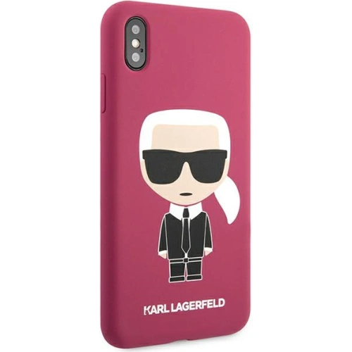 Etui Karl Lagerfeld KLHCPXSLFKFU Apple iPhone XS/X hardcase fuksja/fushia Silicone Ikonik