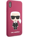 Hurtownia GSM - Etui Karl Lagerfeld KLHCPXSLFKFU Apple iPhone XS/X hardcase fuksja/fushia Silicone Ikonik - KLD900FHS - {ean13} - Hurt