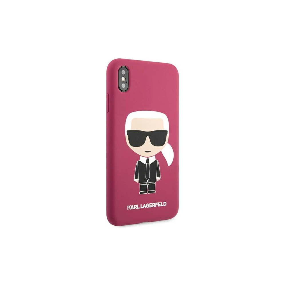 Hurtownia GSM - Etui Karl Lagerfeld KLHCPXSLFKFU Apple iPhone XS/X hardcase fuchsie/fuchsia silikon Ikonik - KLD900FHS - {ean13} - Hurt