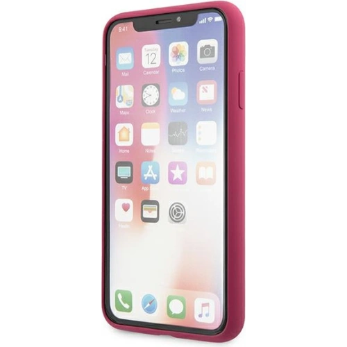 Etui Karl Lagerfeld KLHCPXSLFKFU Apple iPhone XS/X hardcase fuksja/fushia Silicone Ikonik