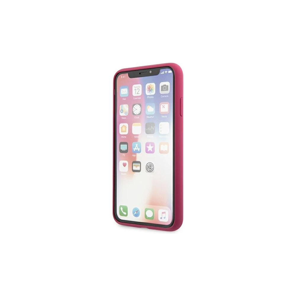 Hurtownia GSM - Etui Karl Lagerfeld KLHCPXSLFKFU Apple iPhone XS/X hardcase fuksja/fushia Silicone Ikonik - KLD900FHS - {ean13} - Hurt