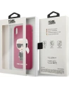 Hurtownia GSM - Etui Karl Lagerfeld KLHCPXSLFKFU Apple iPhone XS/X hardcase fuksja/fushia Silicone Ikonik - KLD900FHS - {ean13} - Hurt