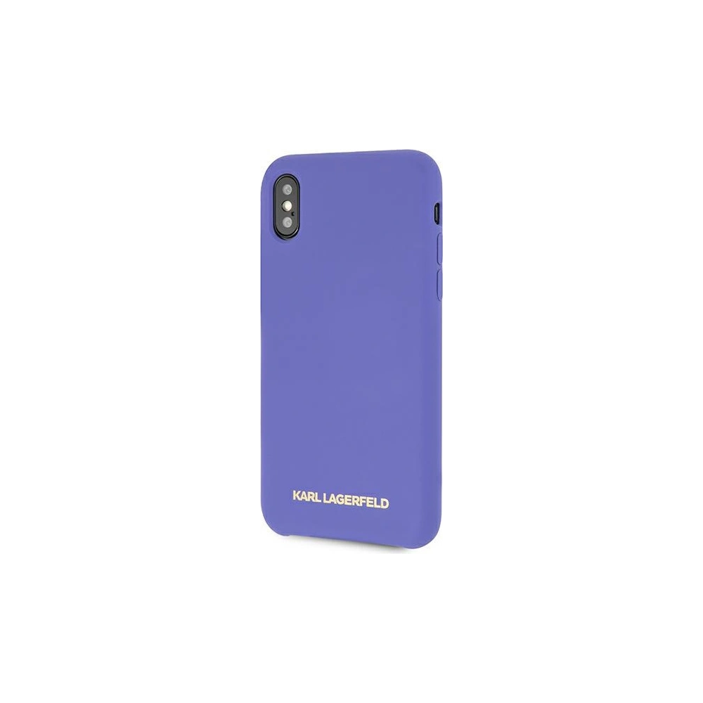 Wholesale Karl Lagerfeld KLHCPXSLVOG Apple iPhone XS/X hardcase violet Silicone - KLD901PRP - {ean13} - Hurt