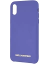 Hurtownia GSM - Etui Karl Lagerfeld KLHCPXSLVOG Apple iPhone XS/X hardcase fioletowy/violet Silicone - KLD901PRP - {ean13} - Hurt