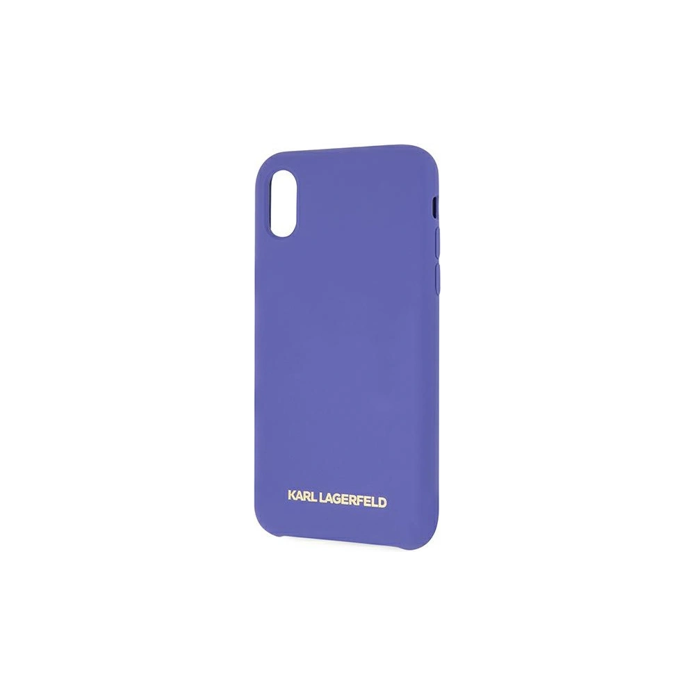 Wholesale Karl Lagerfeld KLHCPXSLVOG Apple iPhone XS/X hardcase violet Silicone - KLD901PRP - {ean13} - Hurt