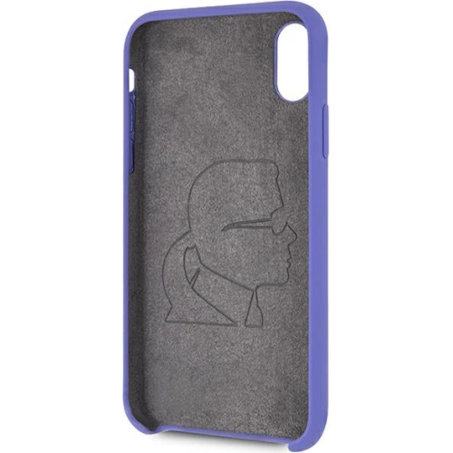 Etui Karl Lagerfeld KLHCPXSLVOG Apple iPhone XS/X hardcase fioletowy/violet Silicone