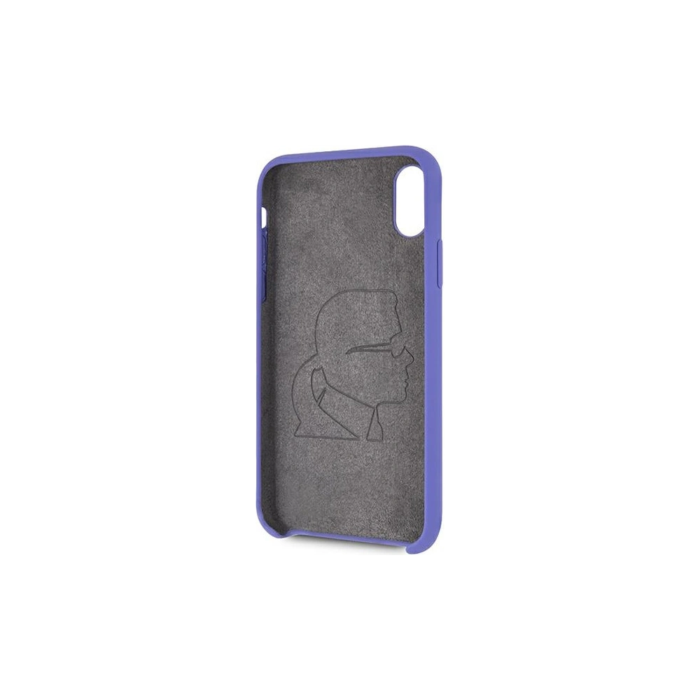 Hurtownia GSM - Etui Karl Lagerfeld KLHCPXSLVOG Apple iPhone XS/X hardcase fioletowy/violet Silicone - KLD901PRP - {ean13} - Hurt