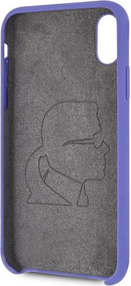 Kryt Karl Lagerfeld KLHCPXSLVOG Apple iPhone XS/X hardcase violet Silicone