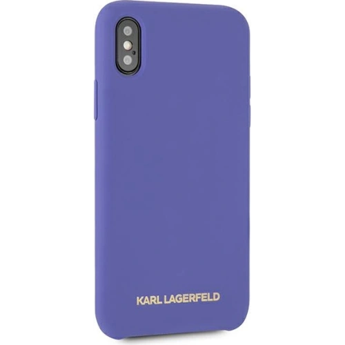 Etui Karl Lagerfeld KLHCPXSLVOG Apple iPhone XS/X hardcase fioletowy/violet Silicone