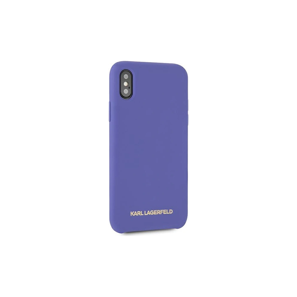 Wholesale Karl Lagerfeld KLHCPXSLVOG Apple iPhone XS/X hardcase violet Silicone - KLD901PRP - {ean13} - Hurt