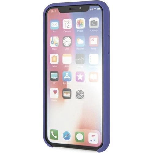 Etui Karl Lagerfeld KLHCPXSLVOG Apple iPhone XS/X hardcase fioletowy/violet Silicone