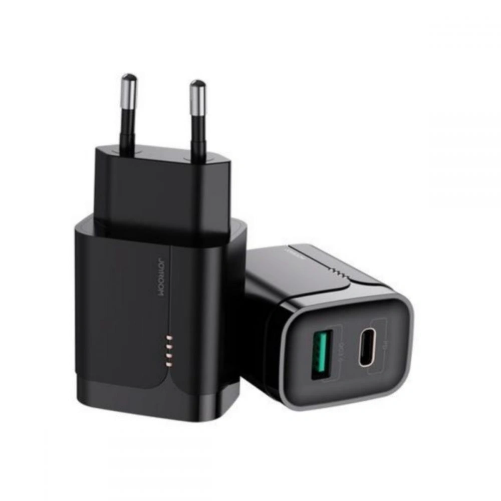 Hurtownia GSM - Ładowarka sieciowa Joyroom L-QP182 2-port Network Charger 18W PD 3.0 QC 3.0 Black - JYR083BLK - {ean13} - Hurt