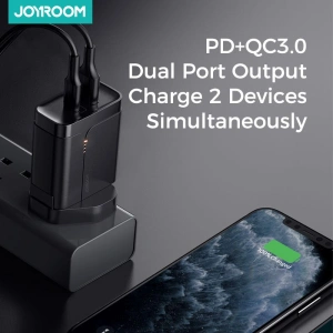 Ładowarka sieciowa Joyroom L-QP361 2-port Network Charger 36W PD 3.0 QC 3.0 Black