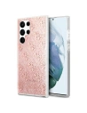 Etui Guess GUHCS22LPCU4GLPI Samsung Galaxy S22 Ultra růžový/pink hardcase 4G Glitter