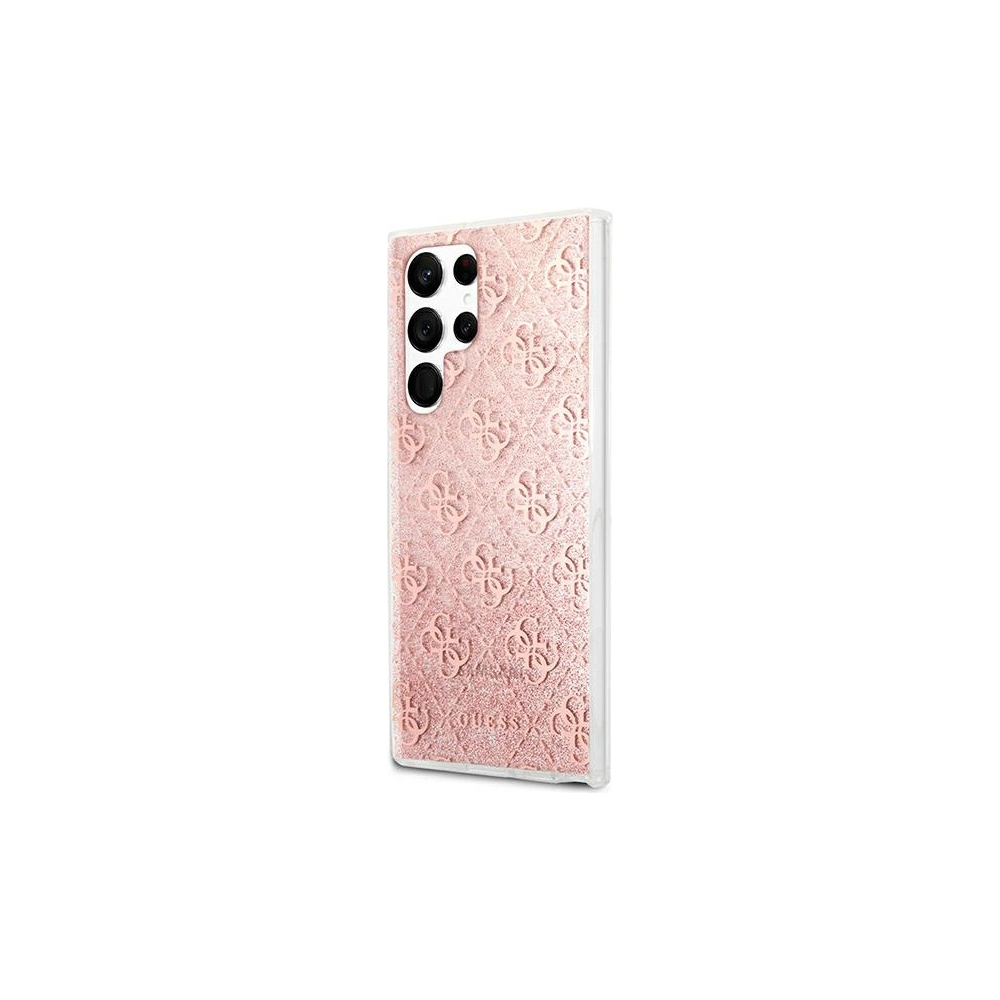 Hurtownia GSM - Etui Guess GUHCS22LPCU4GLPI Samsung Galaxy S22 Ultra růžový/pink hardcase 4G Glitter - GUE1664PNK - {ean13} - Hurt