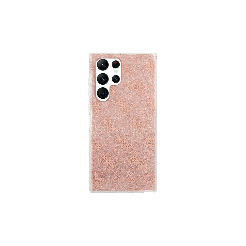 Hurtownia GSM - Etui Guess GUHCS22LPCU4GLPI Samsung Galaxy S22 Ultra růžový/pink hardcase 4G Glitter - GUE1664PNK - {ean13} - Hurt