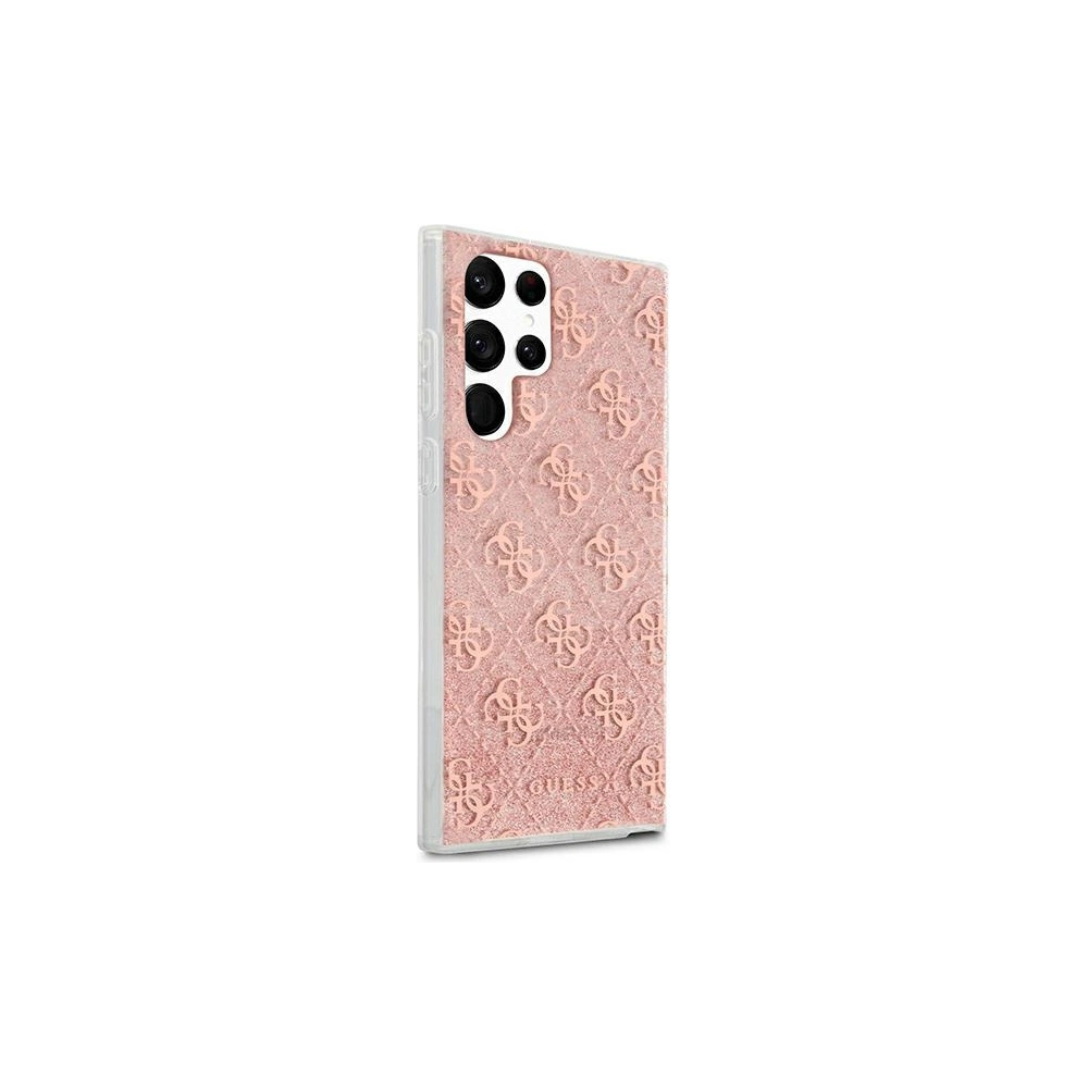 Hurtownia GSM - Etui Guess GUHCS22LPCU4GLPI Samsung Galaxy S22 Ultra růžový/pink hardcase 4G Glitter - GUE1664PNK - {ean13} - Hurt