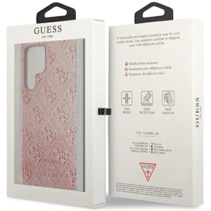 Hurtownia GSM - Etui Guess GUHCS22LPCU4GLPI Samsung Galaxy S22 Ultra růžový/pink hardcase 4G Glitter - GUE1664PNK - {ean13} - Hurt