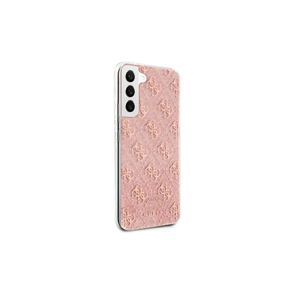 Hurtownia GSM - Etui Guess GUHCS22MPCU4GLPI Samsung Galaxy S22+ Plus różowy/pink hardcase 4G Glitter - GUE1665PNK - {ean13} - Hurt