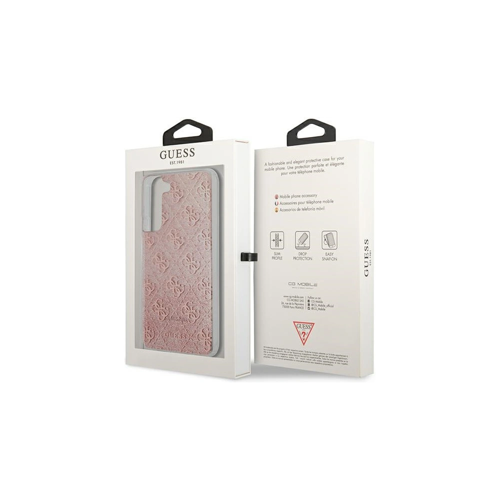 Hurtownia GSM - Etui Guess GUHCS22MPCU4GLPI Samsung Galaxy S22+ Plus różowy/pink hardcase 4G Glitter - GUE1665PNK - {ean13} - Hurt