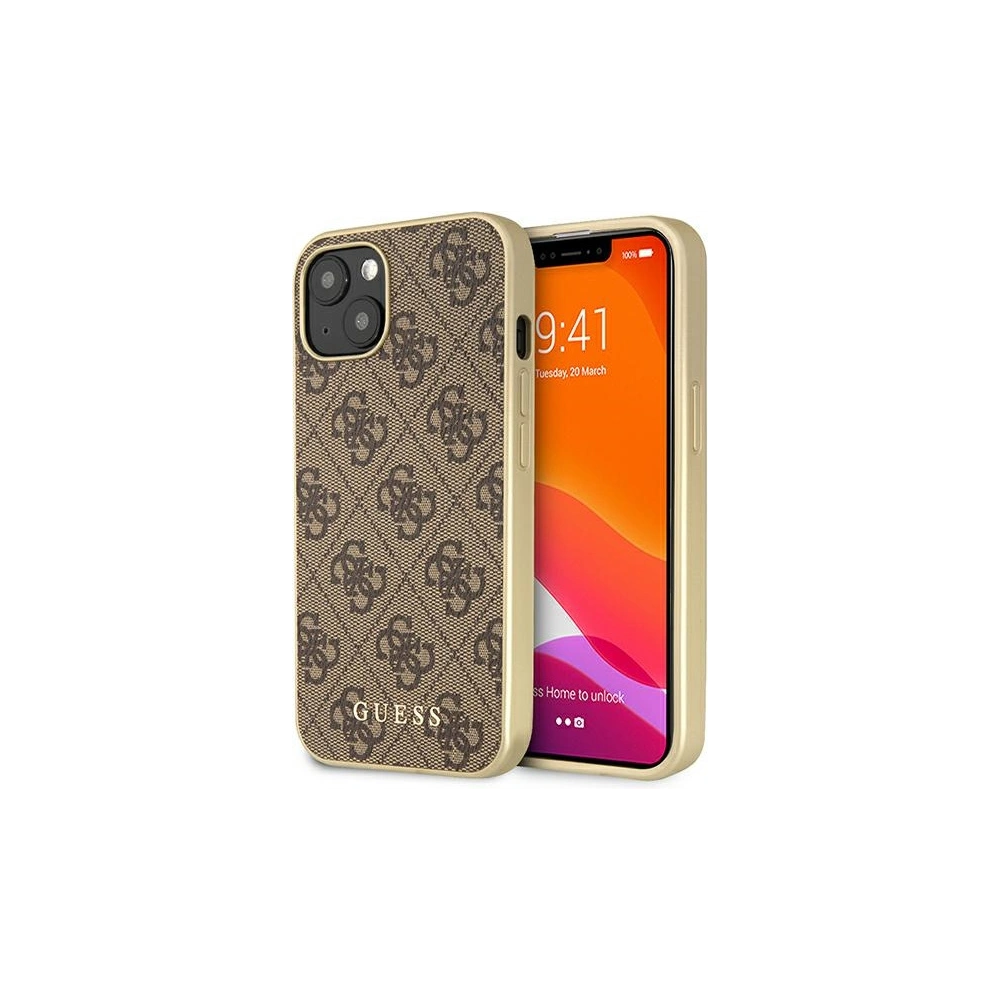 Hurtownia GSM - Etui Guess GUHMP13MG4GB Apple iPhone 13 brązowy/brown hard case 4G Collection MagSafe - GUE1668BR - {ean13} - Hurt
