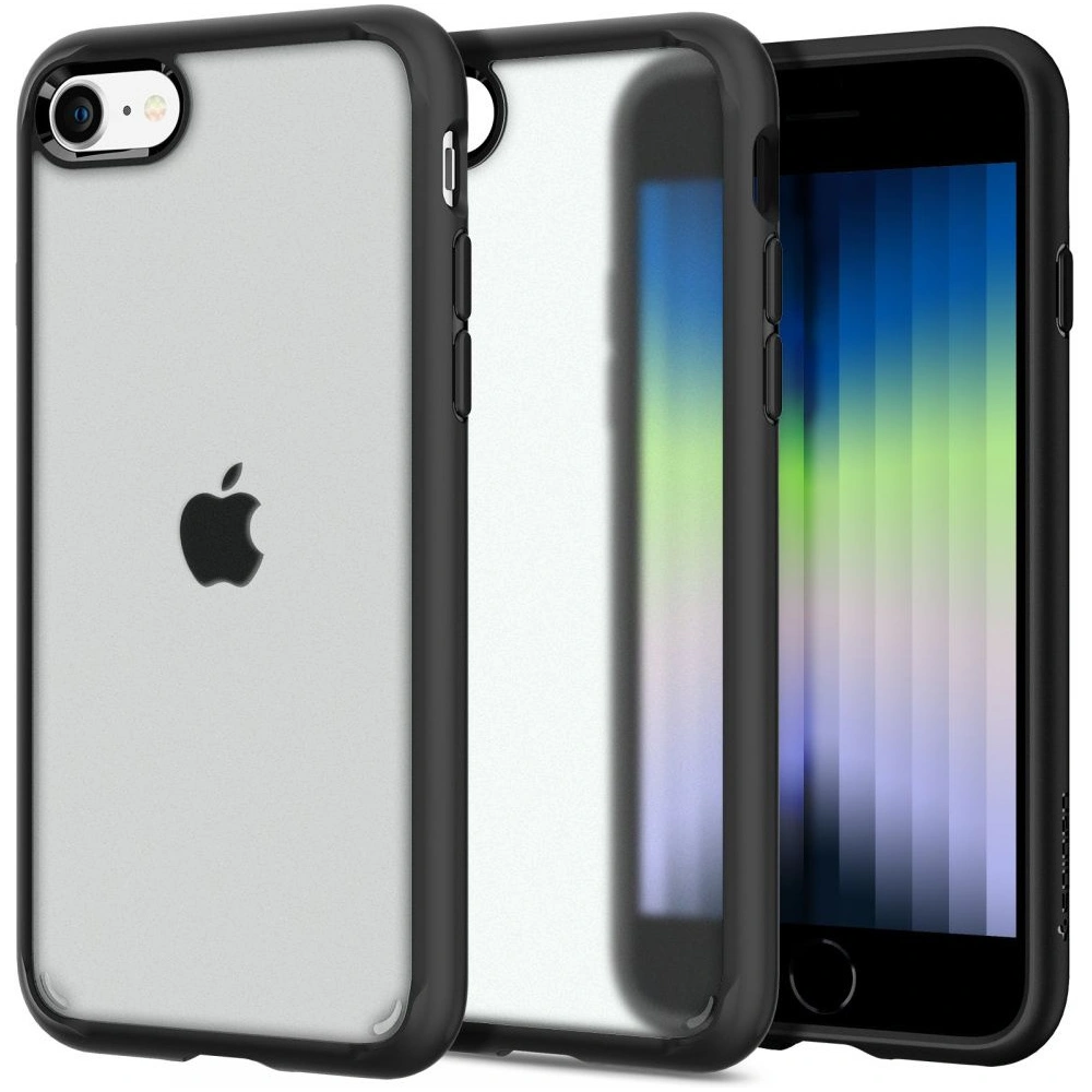 Hurtownia GSM - Etui Spigen Ultra Hybrid Apple iPhone SE 2022/SE 2020/8/7 Frost Black - SPN2202FROBLK - {ean13} - Hurt
