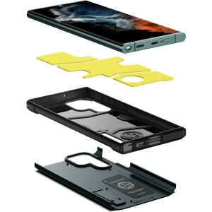 Hurtownia GSM - Etui Spigen Tough Armor Samsung Galaxy S22 Ultra Abyss Green - SPN2204ABYGRN - {ean13} - Hurt