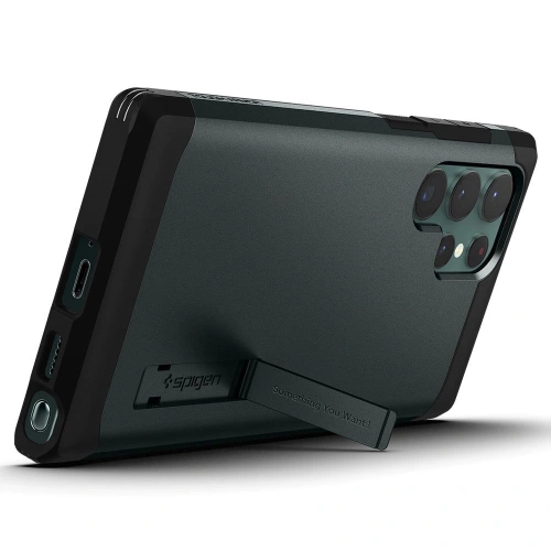 Etui Spigen Tough Armor Samsung Galaxy S22 Ultra Abyss Green