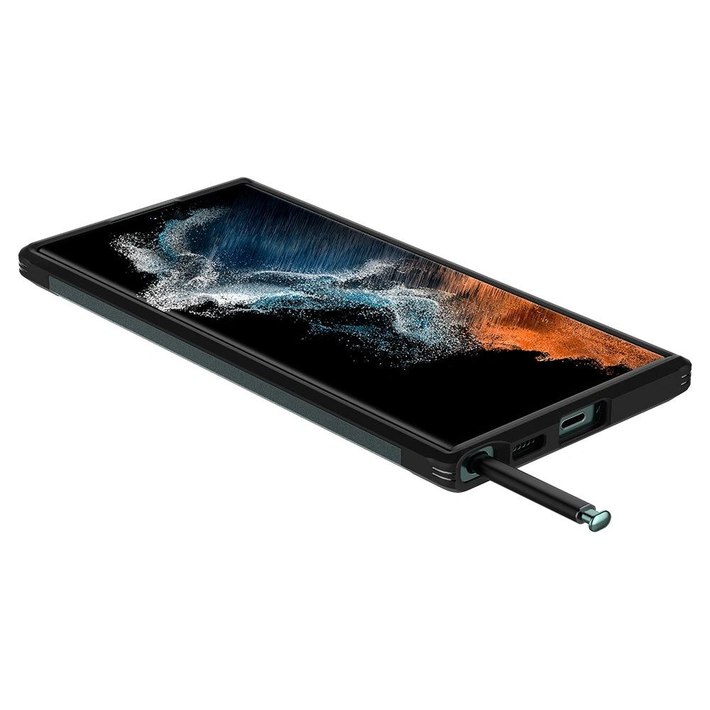 Wholesale Spigen Tough Armor Samsung Galaxy S22 Ultra Abyss Green - SPN2204ABYGRN - {ean13} - Hurt