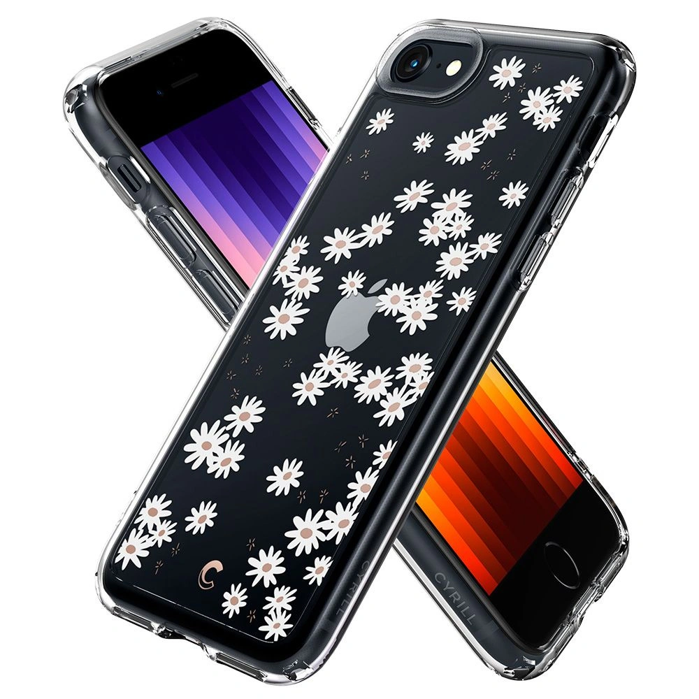 Wholesale Spigen Cyrill Cecile Apple iPhone SE 2022/SE 2020/8/7 White Daisy - SPN2206WHTDAI - {ean13} - Hurt