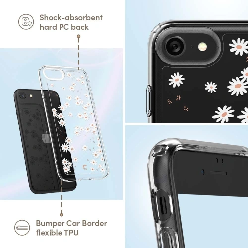 Etui Spigen Cyrill Cecile Apple iPhone SE 2022/SE 2020/8/7 White Daisy