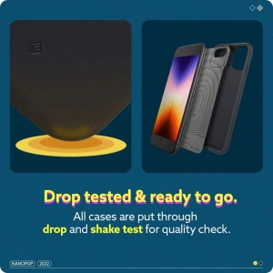 Etui Caseology Nano Pop Apple iPhone SE 2022/SE 2020/8/7 Černé sezamové semínko